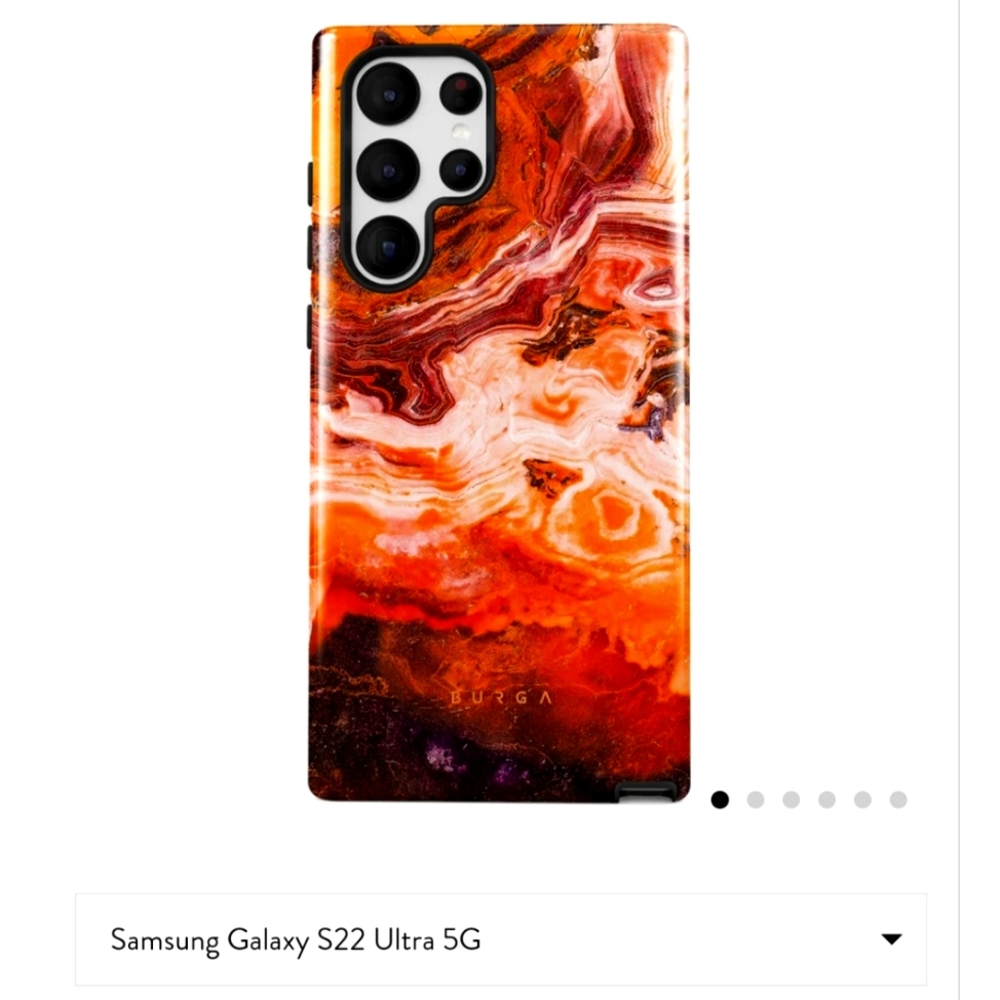 Burga- Samsung Galaxy s22 Ultra 5G Case, Pumpkin Spice, Hard